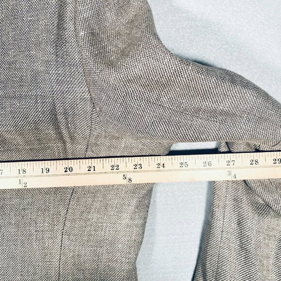 Joseph Abboud Blazer Mens 46 XL Beige Linen Wool Slim Fit Sport Coat Jacket - Picture 13 of 15